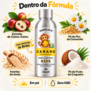 Shampoo em pó Kids Biribá & Camomila